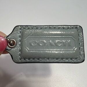 Coach Gray Bag Tag